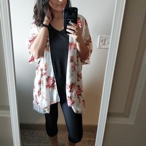 Charlotte Russe Floral Kimono